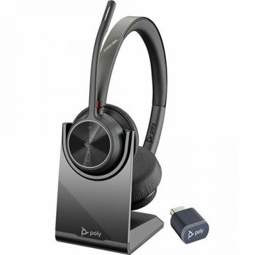Casti Poly Office/Call Center, VOYAGER 4320 UC, V4320-M C USB-C, CHARGE STAND