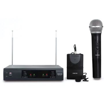 Microfon dublu de mana MSH-209 Wireless Negru
