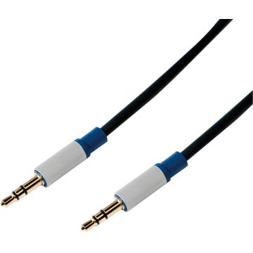 Cablu audio Logilink Jack 3.5 mm Male - Jack 3.5 mm Male, 1.5m, negru