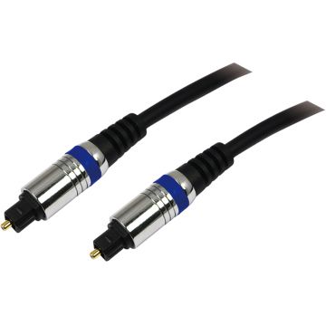 Cablu audio Logilink S/PDIF Optic Male - S/PDIF Optic Male, 1.5m, negru