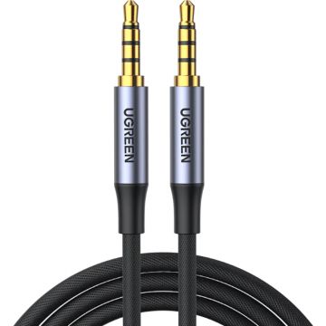 Cablu audio Ugreen AV183, Jack 3.5 mm Male - Jack 3.5 mm Male, 3m, negru-gri