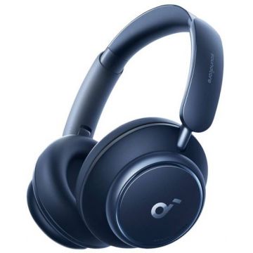 Casti Anker Over-Ear, Soundcore Space Q45, Adaptive Active Noise Cancelling, LDCA Hi-Res, Bluetooth 5.3, Blue
