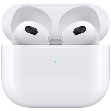 Casti Apple In-Ear, AirPods 2021 (3rd generation) cu MagSafe Charging Case
