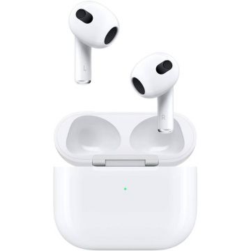 Casti Apple In-Ear, AirPods (3rd generation) cu Lightning Charging Case