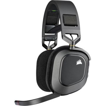 Casti Gaming Corsair HS80 RGB WIRELESS Carbon