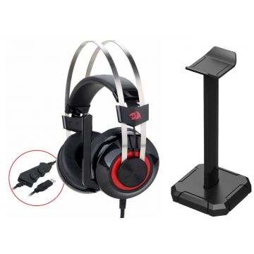 Casti Gaming Redragon Talos cu stand Spectre