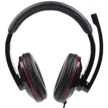 Casti Gembird On-Ear, MHS-U-001 Black Casti Gembird On-Ear, MHS-U-001 Black
