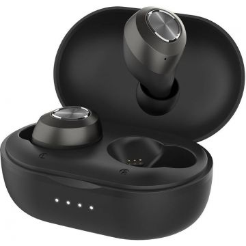 Casti Lenovo HT10, Black, cip Qualcomm, codec aptX, AAC si SBC, Noise Cancellation Mic, Noise reduction inteligent Casti Lenovo HT10, Black, cip Qualcomm, codec aptX, AAC si SBC, Noise Cancellation Mic, Noise reduction inteligent