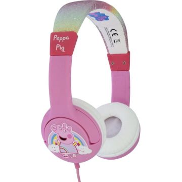 Casti OTL On-Ear, Peppa Pig Glitter Rainbow Peppa Pink Kids