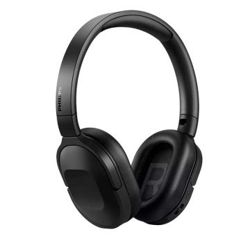 Casti Philips Over-Ear, TAH6506BK/00, Bluetooth, Anulare activa a zgomotului, Pliabile, Negru