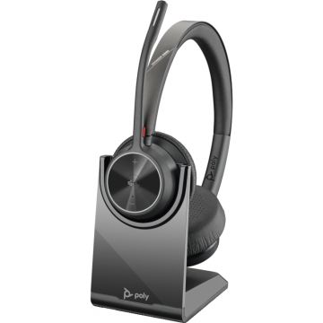 Casti Plantronics Office/Call Center, Voyager 4320 UC, Charge Stand, Microsoft, USB-A