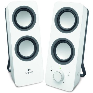 LOGITECH Z200 Stereo Speakers - SNOW WHITE - 3.5 MM