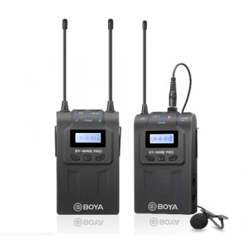 Microfon BOYA BY-WM8 PRO-K1 Linie Wireless UHF cu lavaliera