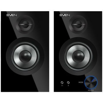 SVEN SPS-621 2x14W  Headphone/Mic front jacks;Timbre control; Volume front control; Bluetooth