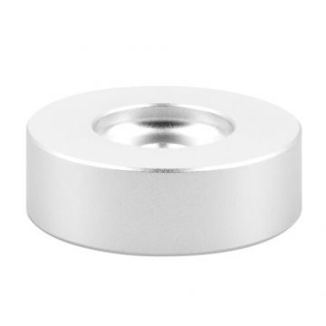 Adaptor central pentru vinyl 45 rpm 7 inch, Kwmobile, Argintiu, Aluminiu, 54141.01