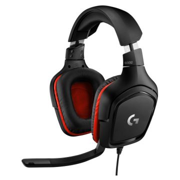 Casti Gaming cu microfon Logitech G332 Black/Red