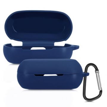 Husa pentru casti Anker Soundcore Liberty Neo, Kwmobile, Albastru, Silicon, 53178.17