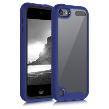 Husa pentru casti Apple iPod Touch 6th/iPod Touch 7th, Kwmobile, Albastru/Transparent, Plastic, 54127.17
