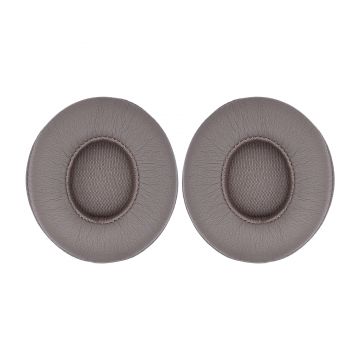 Set 2 bureti PadForce pentru casti Beats Solo 3, Solo 2 Wireless, On-Ear - Matte Silver, Piele ecologica