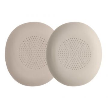 Set 2 Perne de urechi pentru casti Jabra Elite 45h, Kwmobile, Gri, Piele ecologica, 59042.22