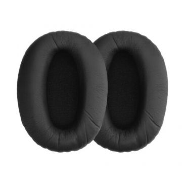 Set 2 Perne de urechi pentru casti Sony MDR-1000X/WH-1000XM2, Kwmobile, Negru, Piele ecologica, 46415.01