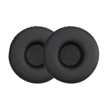 Set 2 Perne de urechi pentru casti Sony MDR-XB450AP/MDR-XB550/MDR-XB650, Kwmobile, Negru, Piele ecologica, 50664.01