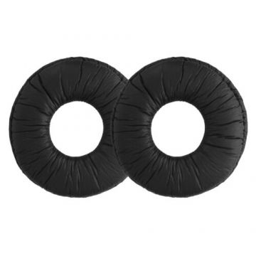 Set 2 Perne de urechi pentru casti Sony MDR-ZX110/MDR-ZX310, Kwmobile, Negru, Piele ecologica, 47100.01