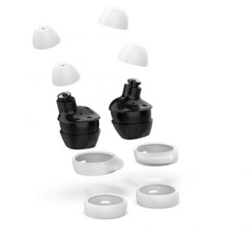 Set 4 Varfuri de schimb pentru casti Samsung Galaxy Buds/Galaxy Buds Plus, Kwmobile, Alb, Silicon, 49310.02