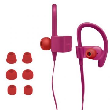 Set 8 Varfuri de schimb pentru casti Beats Powerbeats 2/3 Wireless/Pro, Kwmobile, Rosu, Silicon, 49431.09