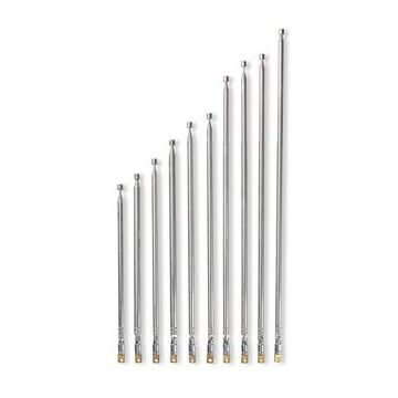 Antena FM cu telescop,  47 - 87.5 MHz, 6 si 7 mm, acoperire 0 - 15 km, 10 bucati