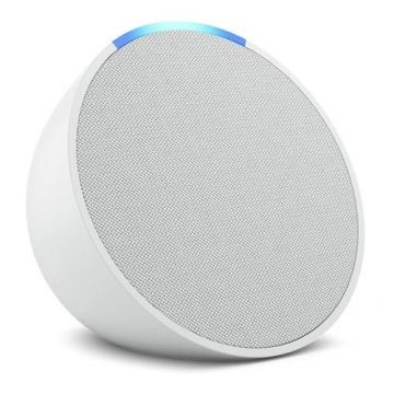 Boxa Inteligenta Amazon Echo Pop, 1th, Bluetooth, Alexa, Microfon, Wi-Fi (Alb)