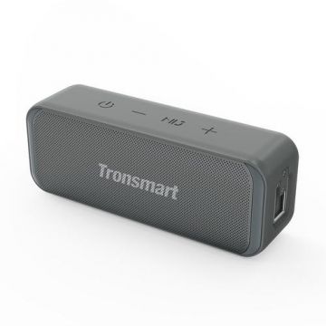 Boxa portabila T2 Mini, Tronsmart, Inpermeabil, Bluetooth, 10W, Gri
