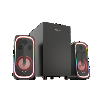 Boxe Stereo 2.1 Trust GXT 635 RUMAX RGB, 80 W (Negru)