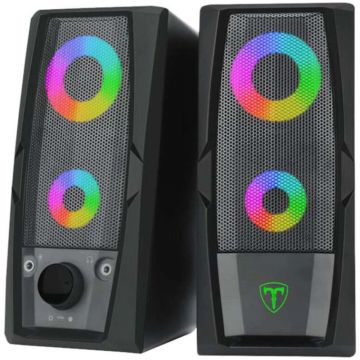 Boxe T-Dagger Matrix T-TGS550, 2.0, Iluminare RGB, Negru Boxe T-Dagger Matrix T-TGS550, 2.0, Iluminare RGB, Negru