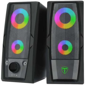 Boxe T-Dagger Matrix T-TGS550, 2.0, Iluminare RGB, Negru