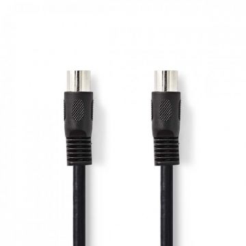 Cablu audio DIN 5 pini T-T 3m Negru, Nedis CAGL20000BK30