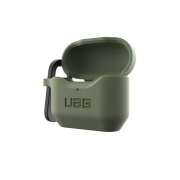 Carcasa antimicrobiana UAG Standard Issue Silicone compatibila cu Apple AirPods 3 Olive Drab