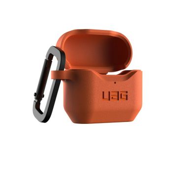 Carcasa antimicrobiana UAG Standard Issue Silicone compatibila cu Apple AirPods 3 Orange