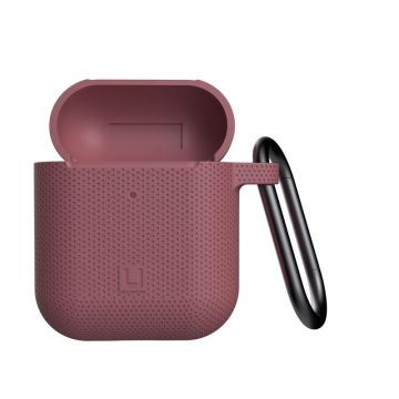Carcasa antimicrobiana UAG U Silicone compatibila cu Apple AirPods Dusty Rose