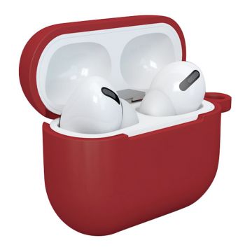 Carcasa cu carabiniera Silicone Soft Case D compatibila cu Apple AirPods 3 Red