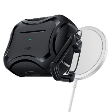 Carcasa ESR Cyber Armor Halolock MagSafe compatibila cu Apple AirPods Pro / Pro 2 Black