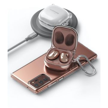 Carcasa Ringke Hinge compatibila cu Samsung Galaxy Buds 2/Pro/Live/Buds 2 Pro/FE Clear