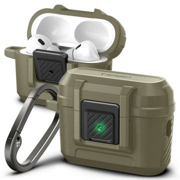 Carcasa Spigen Lock Fit compatibila cu Apple AirPods Pro / Pro 2 Khaki