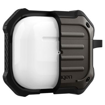 Carcasa Spigen Tough Armor compatibila cu Apple AirPods 3 Gunmetal