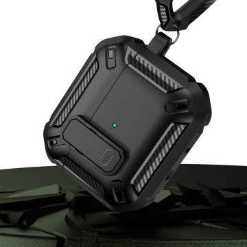 Carcasa Tech-Protect X-CARBON compatibila cu Apple AirPods 3 Black