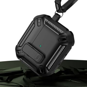 Carcasa Tech-Protect X-CARBON compatibila cu Apple AirPods Pro / Pro 2 Black