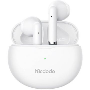 Casti HP-8032 In Ear Bluetooth 5 IP54 Autonomie Totala 20h Alb