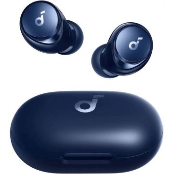 Casti Anker In-Ear, Soundcore Space A40, Multipoint, ANC, Hi-Res, incarcare Wireless, Blue