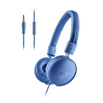 Casti audio On-Ear cu fir, Cross Hop Klein, microfon, 1.5m, albastru, NGS