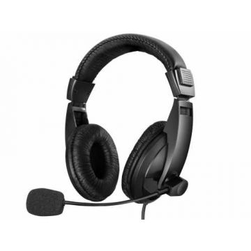 Casti audio Sandberg 325-27 Saver, Large, USB, microfon, negru